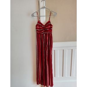 Striped Spaghetti Strap Maxi Dress